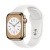 Apple Watch Series 8 41мм золотой корпус из нержавеющей стали и ремешок Sport Band White