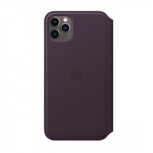 Чехол Apple для iPhone 11 Pro Max Leather Folio, «спелый баклажан»