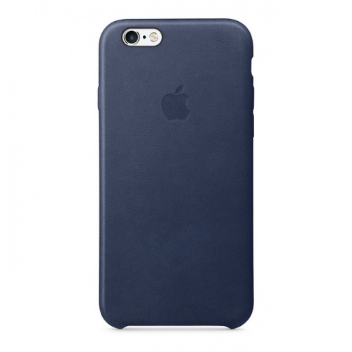 Чехол Apple Leather Case для iPhone 6/6s, тёмно-синий цвет