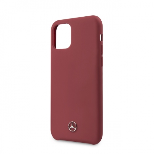 Чехол Mercedes Liquid Silicone Hard для iPhone 11/11Pro/11ProMax, черный