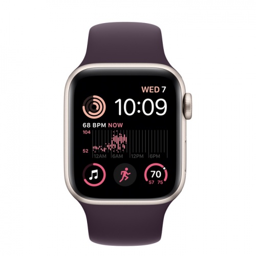Apple Watch Series SE 2022 44мм корпус из алюминия "сияющая звезда" и ремешок Sport Band  Elderberry