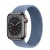 Apple Watch Series 8 45мм графитовый корпус из нержавеющей стали и ремешок Braided Solo Loop Slate Blue