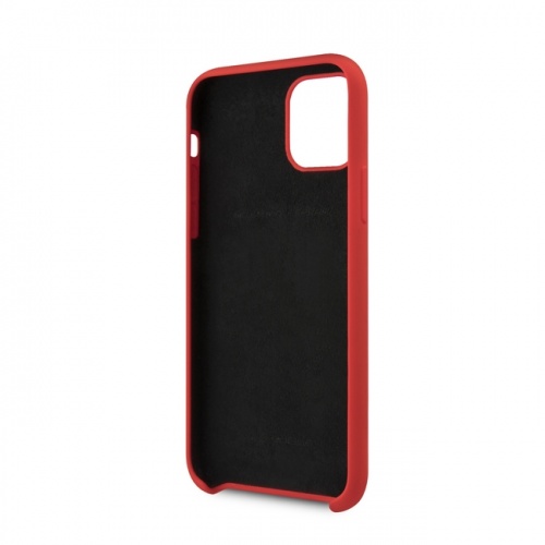 Чехол Ferrari SIlicone Case On Track & Stripes для iPhone 11/11Pro/11ProMax, красный
