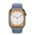 Apple Watch Series 8 41мм золотой корпус из нержавеющей стали и ремешок Sport Band Slate Blue