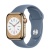 Apple Watch Series 8 41мм золотой корпус из нержавеющей стали и ремешок Sport Band Slate Blue