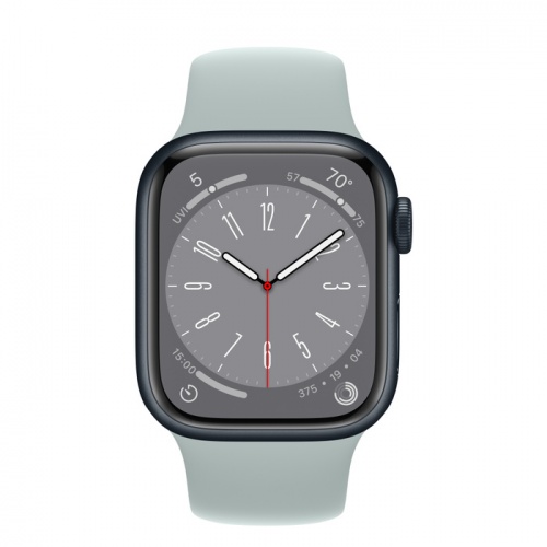 Apple Watch Series 8 45мм корпус из алюминия "полночь" и ремешок Sport Band Succulent