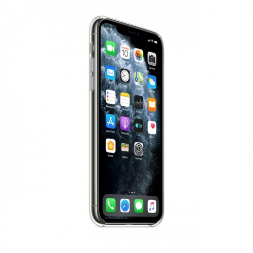 Чехол для iPhone 11 Pro Max, силикон, прозрачный