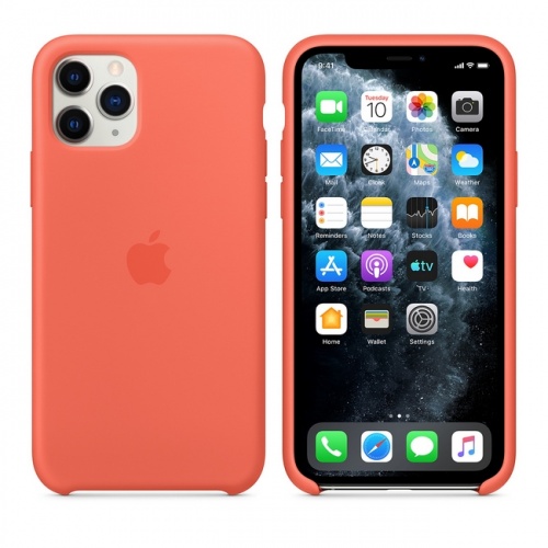Чехол Apple Silicone Case для iPhone 11 Pro, цвет «спелый клементин» (оранжевый)