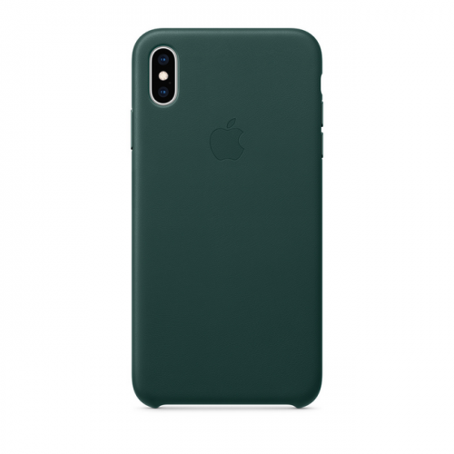 Кожаный чехол для iPhone XS Max, цвет «зелёный лес»