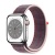 Apple Watch Series 8 45мм серебристый корпус из нержавеющей стали и ремешок Sport Loop Elderberry