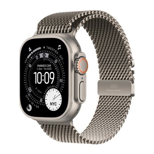 Умные часы Apple Watch Ultra 3, 49 мм, Natural Titanium Milanese Natural Loop