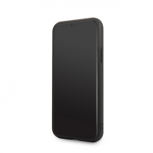 Чехол-накладка Ferrari для iPhone 11/11Pro/11ProMax (6.7) Off-Track Genuine Leather/Nylon Stripe Hard Red