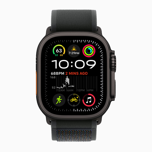 Apple Watch Ultra 2, цвет корпуса Black, ремешок Trail Loop, цвет Black, размеры S/M/L