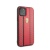 Чехол Ferrari для iPhone 11/11Pro/11ProMax PU Carbon/Smooth with metal logo Hard Red
