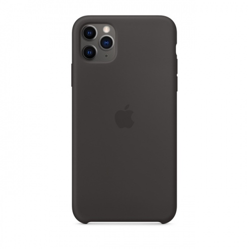Чехол Apple для iPhone 11 Pro Max, силикон, чёрный
