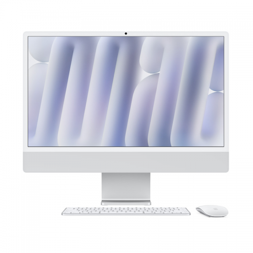 Моноблок Apple iMac 24 Retina 4,5K, M4 (10C CPU, 10C GPU, 2024), 24 ГБ, 512 ГБ SSD, Серебристый