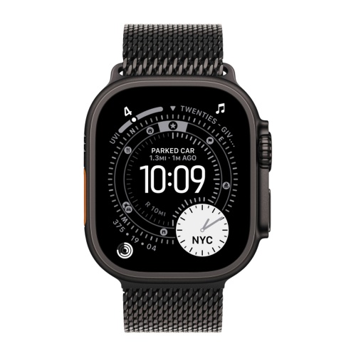 Умные часы Apple Watch Ultra 3, 49 мм, Black Titanium Milanese Loop Black