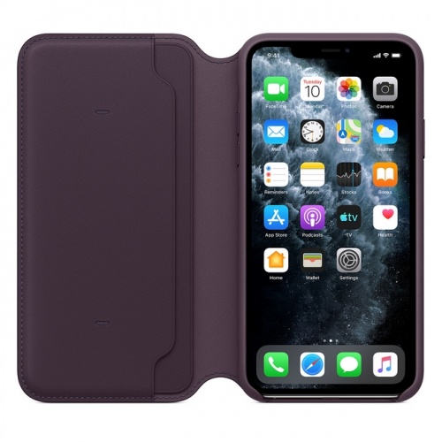 Чехол Apple для iPhone 11 Pro Max Leather Folio, «спелый баклажан»
