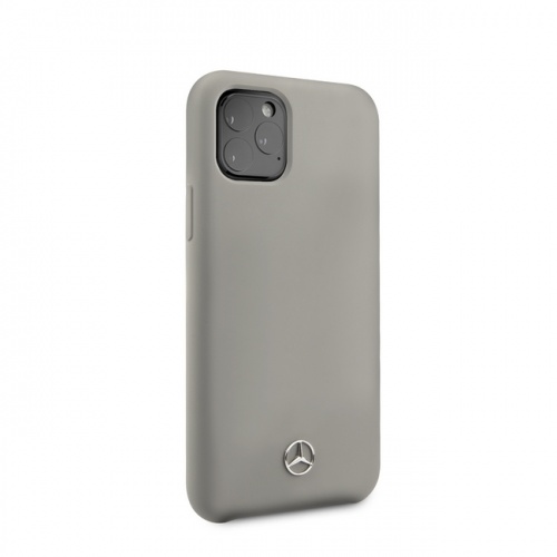 Чехол Mercedes Silicone Line для iPhone 11, серый