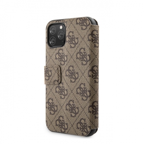 Чехол-книжка для iPhone 11/11Pro/11ProMax Guess PU 4G collection Booktype, Brown