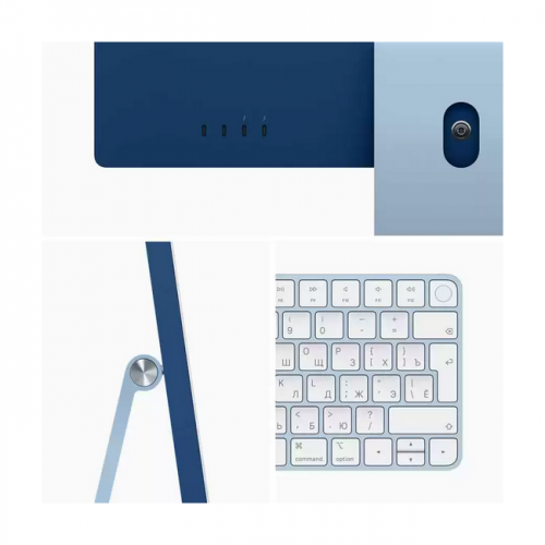 Apple iMac 24" Retina 4,5K, M1 (8C CPU, 8C GPU), 8 ГБ, 256 ГБ SSD, синий