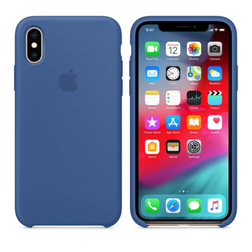 Чехол Apple Silicone Case для iPhone XS, цвет «голландский синий»
