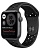 Apple Watch Nike SE из алюминия, 44 мм, цвет «серый космос» и «антрацитовый/чёрный»