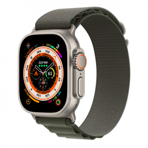Apple Watch Series Ultra GPS 49мм корпус из титана и ремешок Зеленый