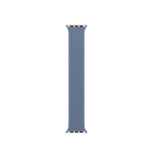 Apple Watch Series 8 45мм серебристый корпус из алюминия и ремешок Braided Solo Loop Slate Blue