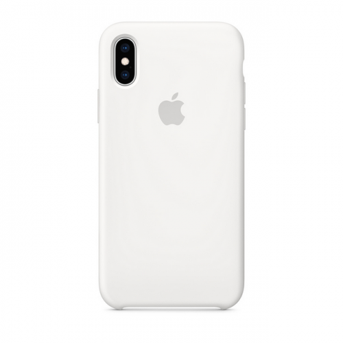 Чехол Apple для Phone XS, силикон, белый цвет