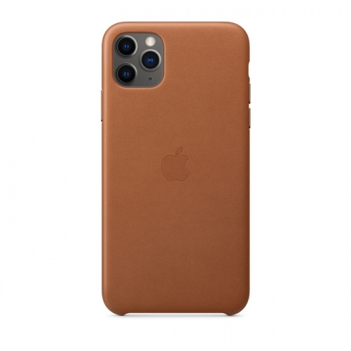 Кожаный чехол для iPhone 11 Pro Max, золотисто_коричневый цвет