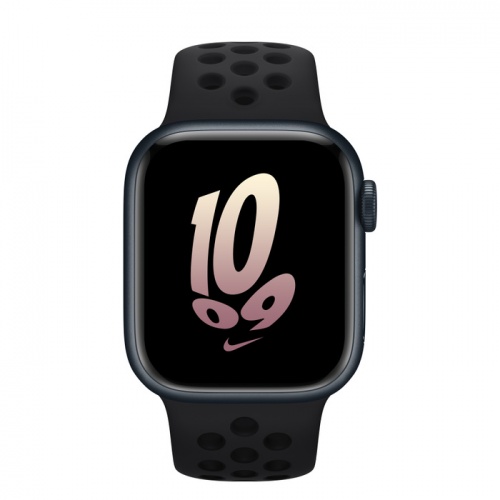 Apple Watch Series 8 45мм корпус из алюминия "полночь" и ремешок Nike Sport Band Black Black