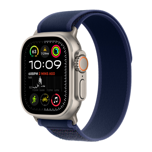 Apple Watch Ultra 2, цвет корпуса Natural, ремешок Trail Loop, цвет Blue, размеры S/M/L