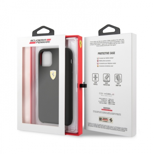 Чехол Ferrari On Track SF Silicone для iPhone 11/11Pro/11ProMax, черный