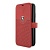 Кожаный чехол Ferrari Off-Track logo booktype case для iPhone 11/11 Pro/11 Pro Max, красный