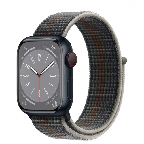 Apple Watch Series 8 45мм корпус из алюминия "полночь" и ремешок Sport Loop Midnight
