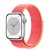 Apple Watch Series 8 45мм серебристый корпус из алюминия и ремешок Sport Loop Red