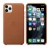 Кожаный чехол для iPhone 11 Pro Max, золотисто_коричневый цвет