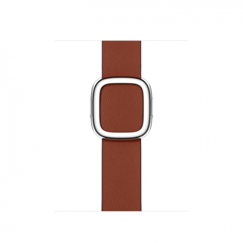 Apple Watch Series 8 41мм серебристый корпус из нержавеющей стали и ремешок Modern Buckle Umber