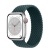 Apple Watch Series 8 45мм серебристый корпус из алюминия и ремешок Braided Solo Loop Rainforest