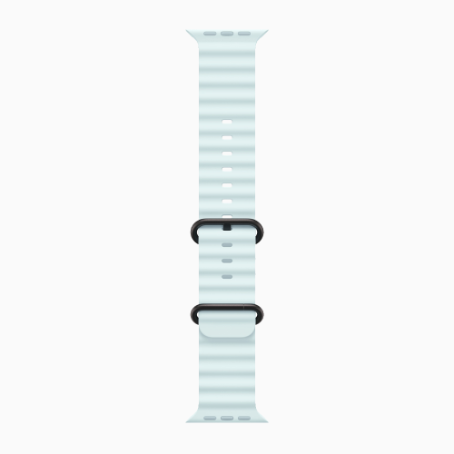 Apple Watch Ultra 2, цвет корпуса Black, ремешок Ocean Band, цвет Ice Blue, размеры S/M/L