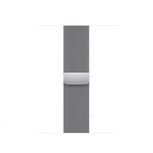 Apple Watch Series 8 45мм серебристый корпус из нержавеющей стали и ремешок Milanese Loop Silver