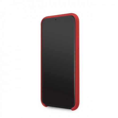 Чехол Ferrari SIlicone Case On Track & Stripes для iPhone 11/11Pro/11ProMax, красный