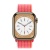 Apple Watch Series 8 41мм золотой корпус из нержавеющей стали и ремешок Sport Loop Red