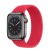 Apple Watch Series 8 45мм графитовый корпус из нержавеющей стали и ремешок Braided Solo Loop Red