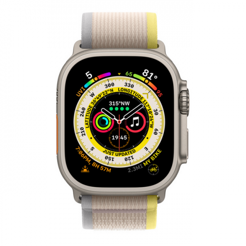 Apple Watch Series Ultra GPS 49мм корпус из титана и ремешок Жёлто-бежевый