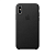 Кожаный чехол для iPhone XS Apple Leather Case, чёрный цвет
