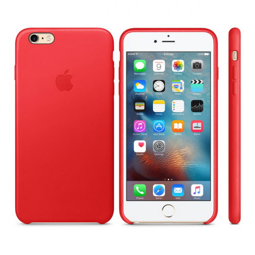 Чехол Apple Leather Case для iPhone 6/6s Plus (PRODUCT)RED