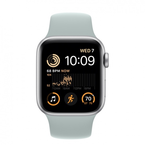 Apple Watch Series SE 2022 44мм серебристый корпус из алюминия и ремешок Sport Band Succulent