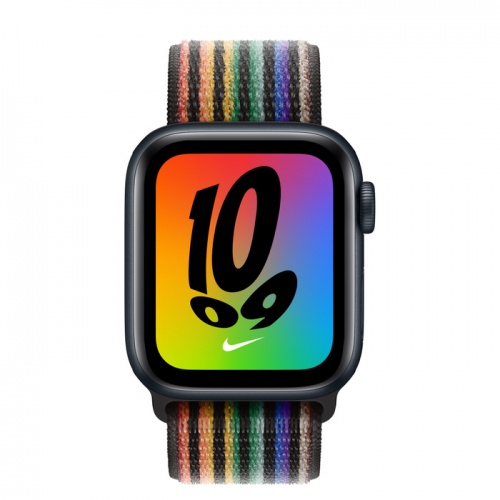 Apple Watch Series SE 2022 40мм корпус из алюминия "полночь" и ремешок Nike Sport Loop Pride Edition